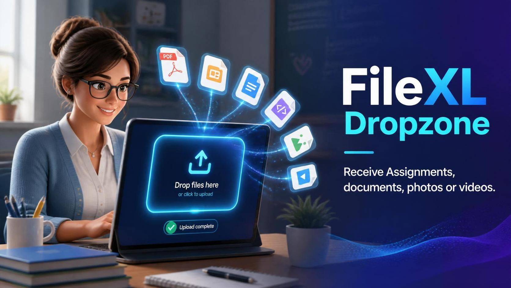 FileXL Dropzone - Best for Teachers and Freelancers to receive files — shared on Engrz by afaq33