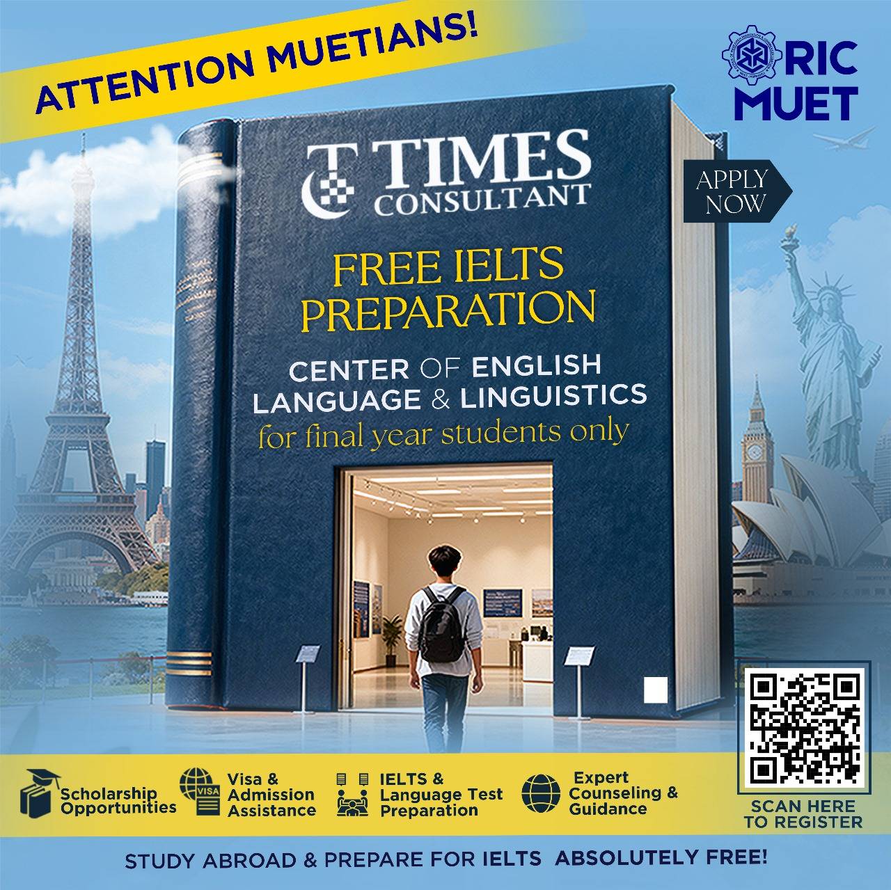 Free IELTS Preparation Program for Final-Year Students MUET Jamshoro
